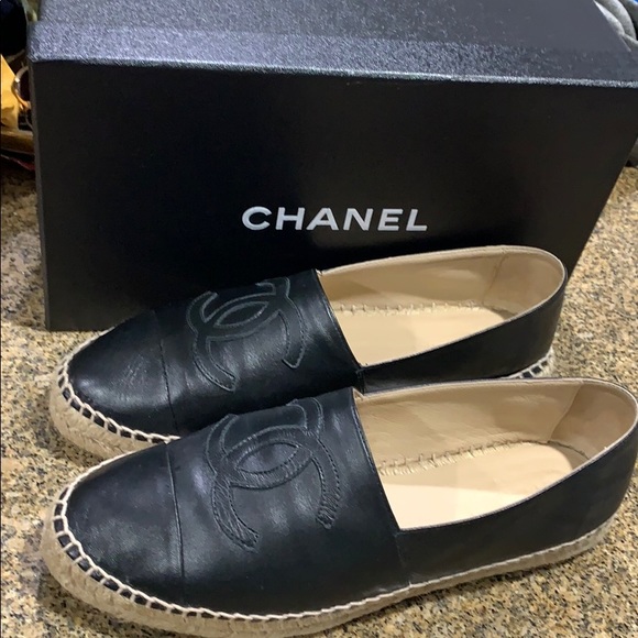 Chanel Lambskin Espadrilles - Picture 1 of 3